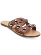 MARC FISHER Womens Brown Oversized Ornaments Bryte Round Toe Slip On Sandals Shoes M Online