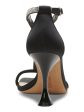 VINCE CAMUTO Womens Black Rhinestone T-Strap Sorthand Square Toe Flare Buckle Dress Heeled M Supply