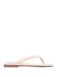 KENNETH COLE Womens Beige Cushioned Mello Round Toe Block Heel Slip On Leather Flip Flop Sandal M Online now