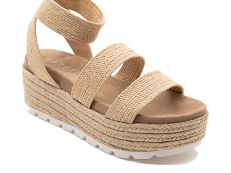 ESPRIT Womens Beige Ankle Strap Stretch Allison Round Toe Slip On Espadrille Shoes M Online