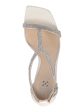 VINCE CAMUTO Womens White Rhinestone T-Strap Sorthand Square Toe Flare Buckle Dress Heeled M Online now