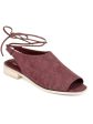 JOURNEE COLLECTION Womens Purple Basket Weave Faux Wood Grain Heel Comfort Ankle Strap Blanch Round Toe Block Heel Lace-Up Slingback Sandal M Online Hot Sale