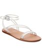 SANCTUARY Womens Clear Iridescent Ankle Strap Breathable Asymmetrical Nellie Round Toe Buckle Sandals Shoes M Discount