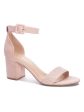 CL BY LAUNDRY Womens Nude Pink Clear Stones Padded Adjustable Ankle Strap Jolly Open Toe Block Heel Buckle Heeled M Discount