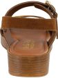 BELLA VITA Womens Brown Padded Ankle Strap Tay-italy Round Toe Buckle Slingback Sandal W on Sale