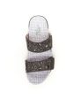 JAMBU ADVENTURE Womens Gray Non-Slip Adjustable Wildflower Round Toe Slip On Slide Sandals Shoes M Online now