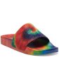 INC Womens Red Tie-Dye Rhinestone Peymin Round Toe Platform Slip On Slide Sandals Shoes M Online Sale