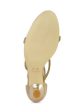 MARC FISHER LTD Womens Beige Rhinestone Padded Strappy Carita Open Toe Sculpted Heel Zip-Up Dress Heeled M Fashion