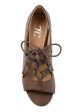 JOURNEE COLLECTION Womens Brown Cut-Out Details Kortlin Round Toe Wedge Lace-Up Sandals Shoes Online Hot Sale