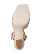 MARC FISHER LTD Womens Beige Espadrille 1-1 2  Platform Braided Ankle Strap Padded Chela Square Toe Block Heel Buckle Heeled M Hot on Sale