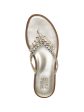 NATURALIZER Womens Gold Rhinestone Fallyn Round Toe Slip On Thong Sandals Shoes M Online Sale