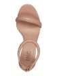 INC Womens Beige Ankle Strap Padded Sassia Round Toe Block Heel Zip-Up Heeled M Fashion