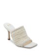 MARC FISHER LTD Womens Ivory Woven Padded Dako Square Toe Stiletto Slip On Heeled M Online