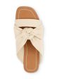 SPLENDID Womens Beige Twist Detail Alannis Square Toe Slip On Slide Sandals Shoes Sale