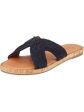 SPLENDID Womens Navy Comfort Braided Suzette Round Toe Platform Slip On Slide Sandals Shoes M on Sale