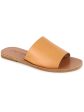 SPLENDID Womens Beige Comfort Thea Round Toe Slip On Leather Slide Sandals Shoes B Online Sale