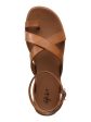 STYLE & COMPANY Womens Brown Toe Loop Criscross Straps Adjustable Strap Ankle Strap Lianaa Round Toe Buckle Sandals Shoes M Online Hot Sale