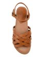 JOURNEE COLLECTION Womens Tan Brown Woven Adjustable Kimmie Round Toe Buckle Gladiator Sandals Shoes Online Hot Sale