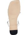 NINE WEST Womens Ivory Comfort Strappy Adjustable Mani Square Toe Block Heel Buckle Slingback Sandal M Online now