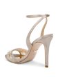 BADGLEY MISCHKA Womens Beige Mesh Flower Accent Embellished Padded Tazana Almond Toe Stiletto Buckle Dress Heeled M Discount